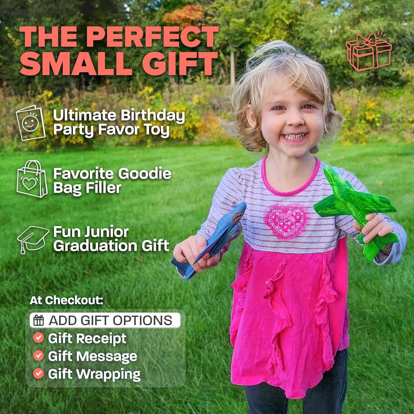 Easter Basket Stuffers For Boys: Sturdy & Durable EVA Foam Toy Airplane for Boys & Girls, 2025 Foam Glider Plane Kids Easter Gifts Airplane Toy Stocking Stuffers for Kids Toddler Spring & Summer Toys