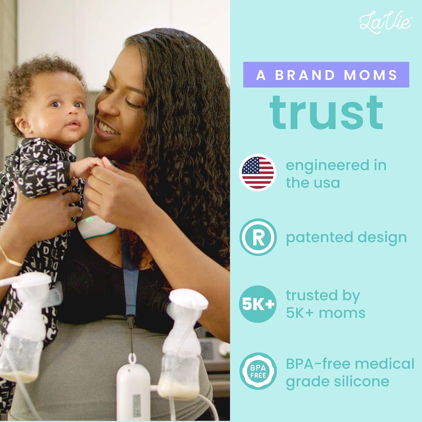 LaVie On The Go Lactation Massager for Breastfeeding, Nursing, Pumping, Support for Clogged Ducts, Mastitis, Engorgement During Travel