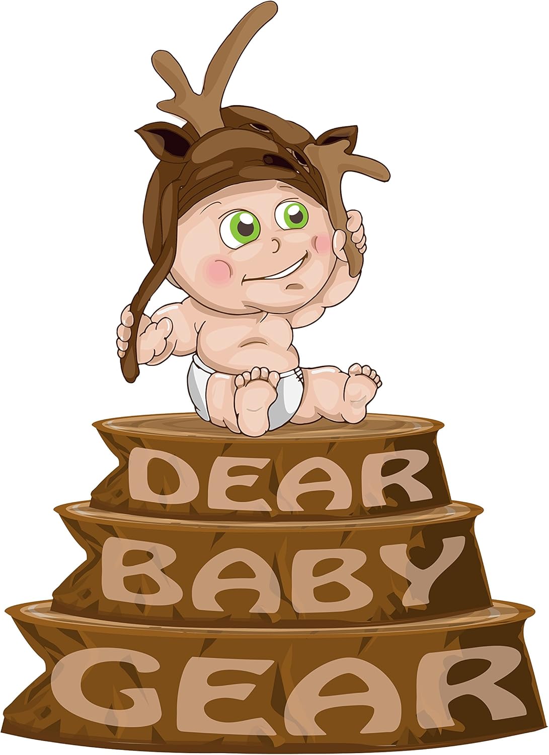 Dear Baby Gear Baby Blankets, Woodland Adventure Bear Moose Lumberjack Plaid, Minky Black, 32 Inches by 32 Inches