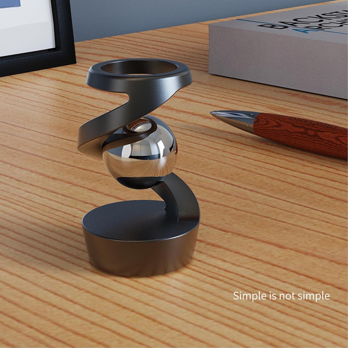Fidget Toys, Metal ADHD Desk Spinning Toys for Adults Kids Boys Girls, Quite Fidget Sensory Toys for Party Favors, Stocking Stuffers, Classroom Prizes (Silver-Gold)