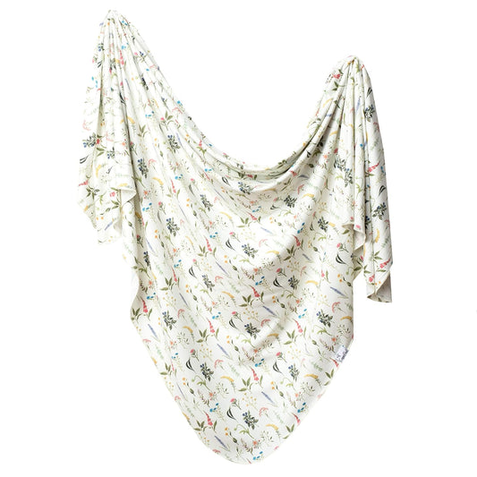 Copper Pearl Large Premium Knit Baby Swaddle Receiving Blanket Aspen