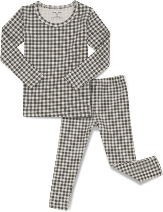 AVAUMA Baby Boys Girls Pajama Set 6M-7T Kids Cute Toddler Snug fit Pattern Design Pjs Cotton Sleepwear