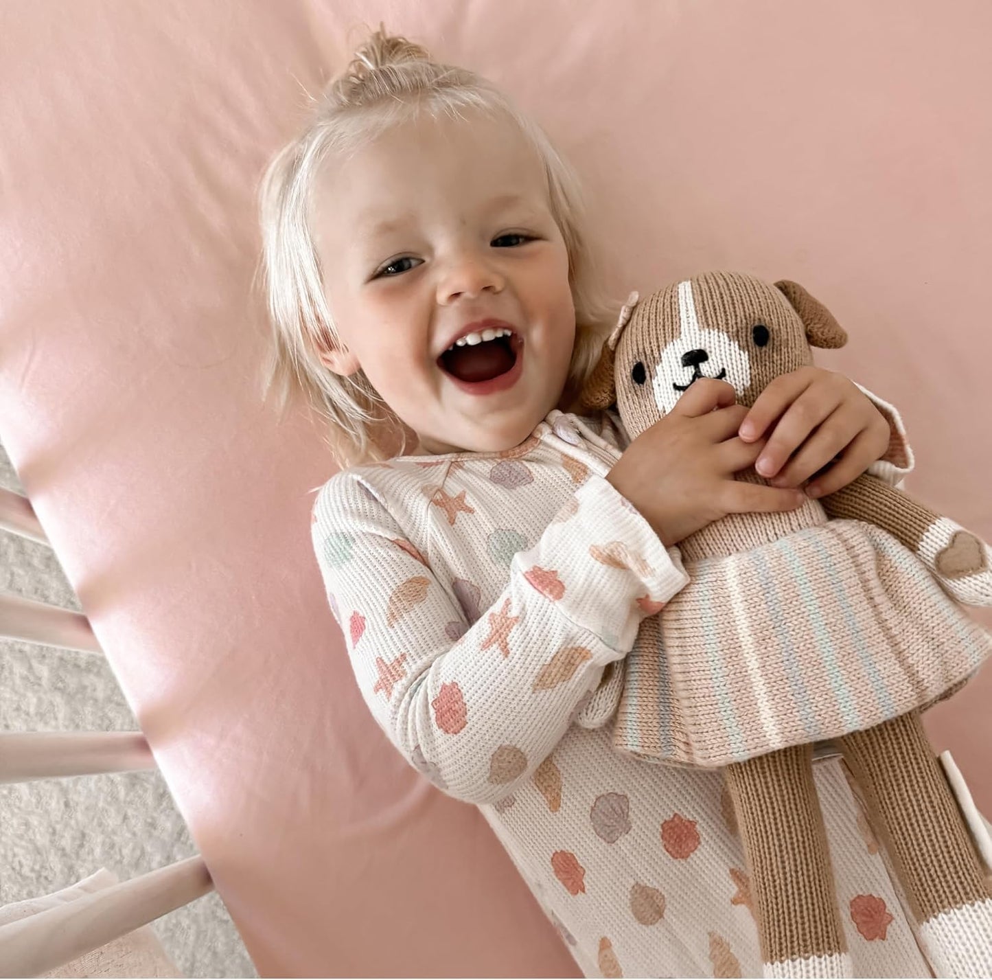 Baby Girls Crib Sheets | 2 Pack Floral & Solid Pink Ultra-Soft Bedding for Crib Mattress and Toddler Beds |Blended Cotton Fitted Crib Sheet for Baby Girls Comfort and Elegance by Max&So