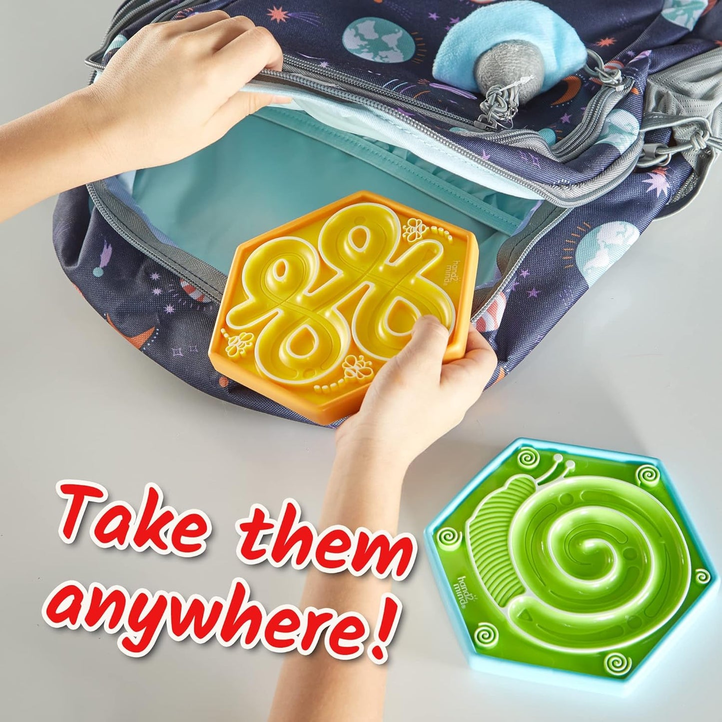 hand2mind Mindful Maze Garden Pack, Tactile Sensory Toys for Toddlers, Anxiety Relief Items, Calm Down Corner Supplies, Emotional Regulation Tools for Kids, Play Therapy Toys, Mindfulness Gifts