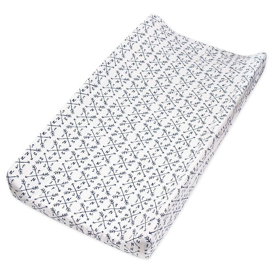 HonestBaby Organic Cotton Changing Pad Cover, Compass, One Size