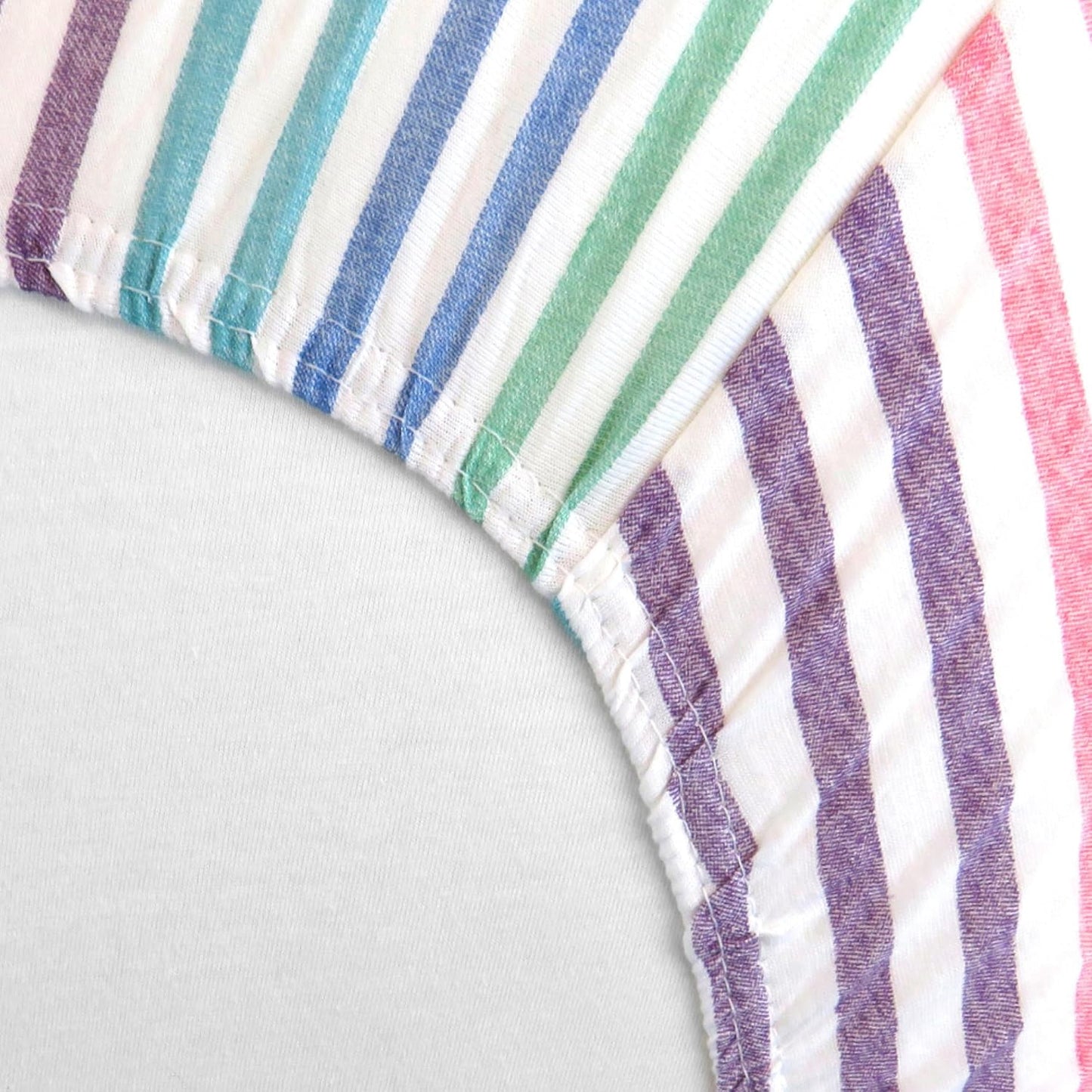 HonestBaby unisex-baby Fitted Crib Sheets Set Standard Mattress, 100% Organic Cotton Baby Boys, Girls, Neutral, 1 Pack - Watercolor World, One Size