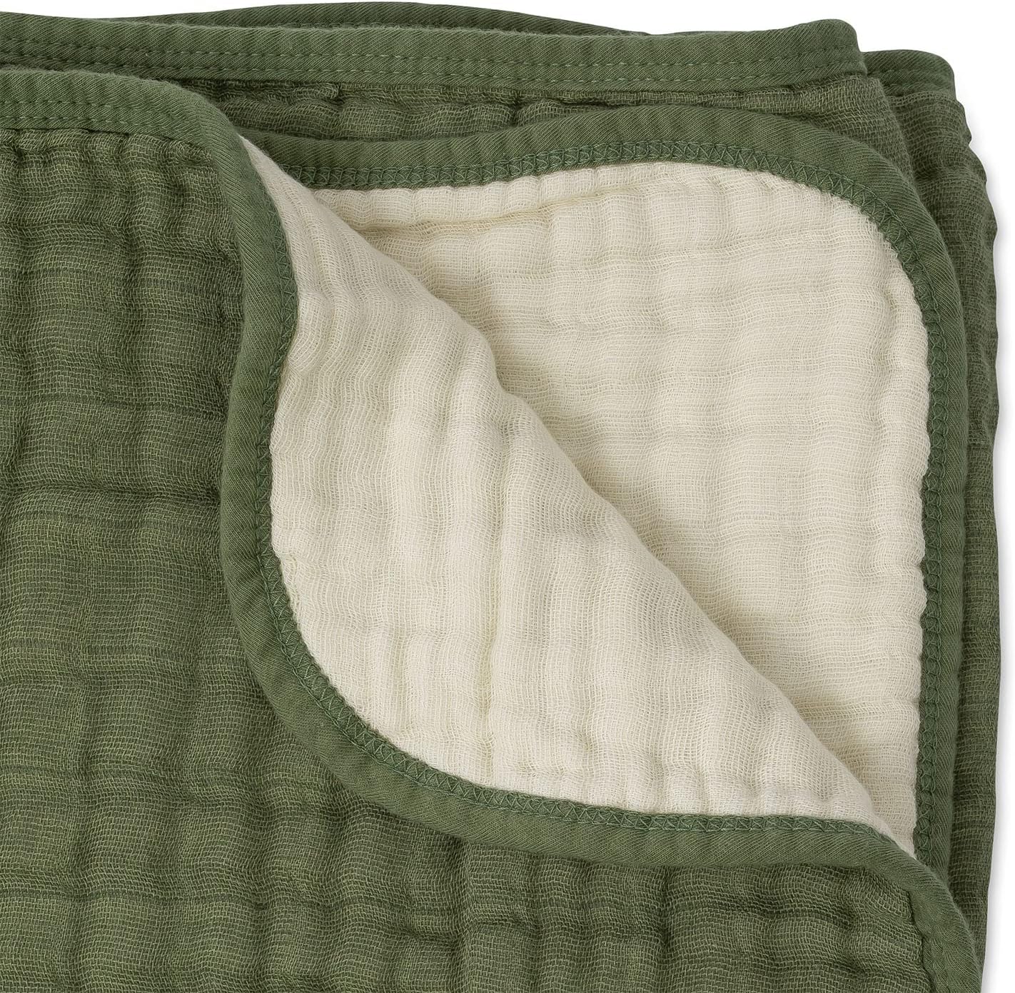 Little Unicorn Original Premium Cotton Quilt | Multi-Layered & Extra-Soft Muslin Fabric |for Babies & Toddlers (Fern)