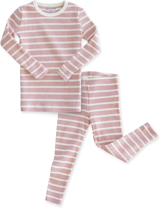AVAUMA Baby Boys Girls Pajama Set 6M-7T Kids Cute Toddler Snug fit Pjs Cotton Sleepwear