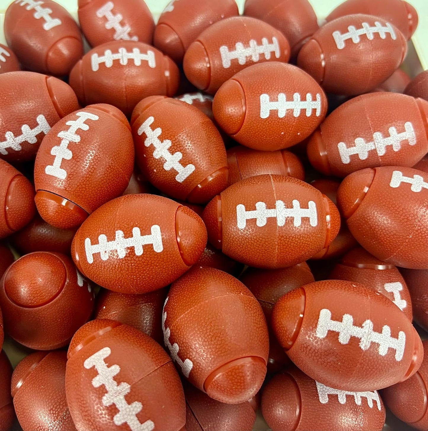 GIFTEXPRESS Football Fidget Spinners - 36 Piece Brown Color Kids 2" Party Favor Toys - Bulk Mini Foot Ball Stress Toy for Boys & Girls Birthday Gift