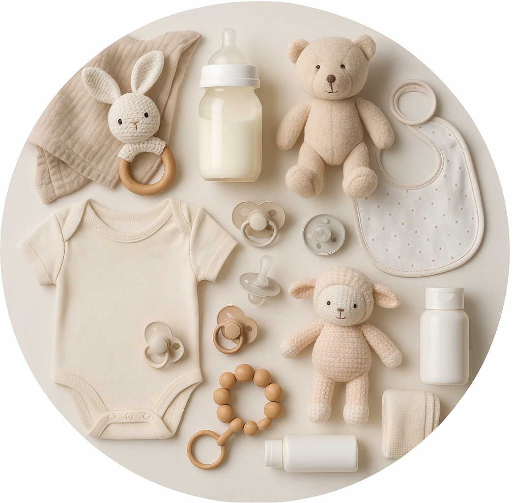 circle photo pf baby products, make it a real photo